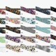 Vibrant BioThane printed martingale half-check collar designs in skulls, florals, patterns and houndstooth styles.