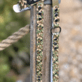 Camouflage printed BioThane lead with tan handle, displaying gunner branding and metal hardware detail.